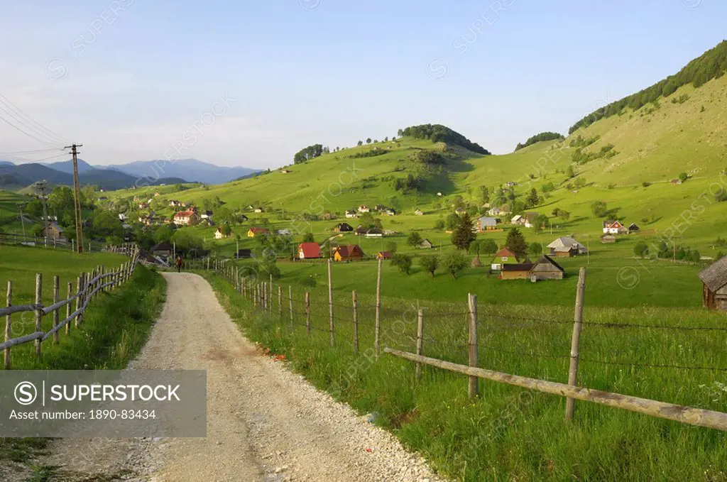 Transylvanian village of Sirnea, near Bran, Transylvania, Romania, Europe