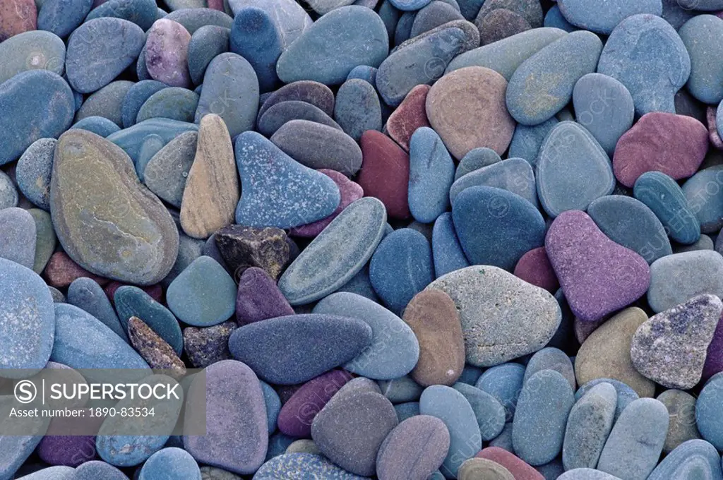 Pebbles at St. Mary Lake, Glacier National Park, Montana, United States of America, North America