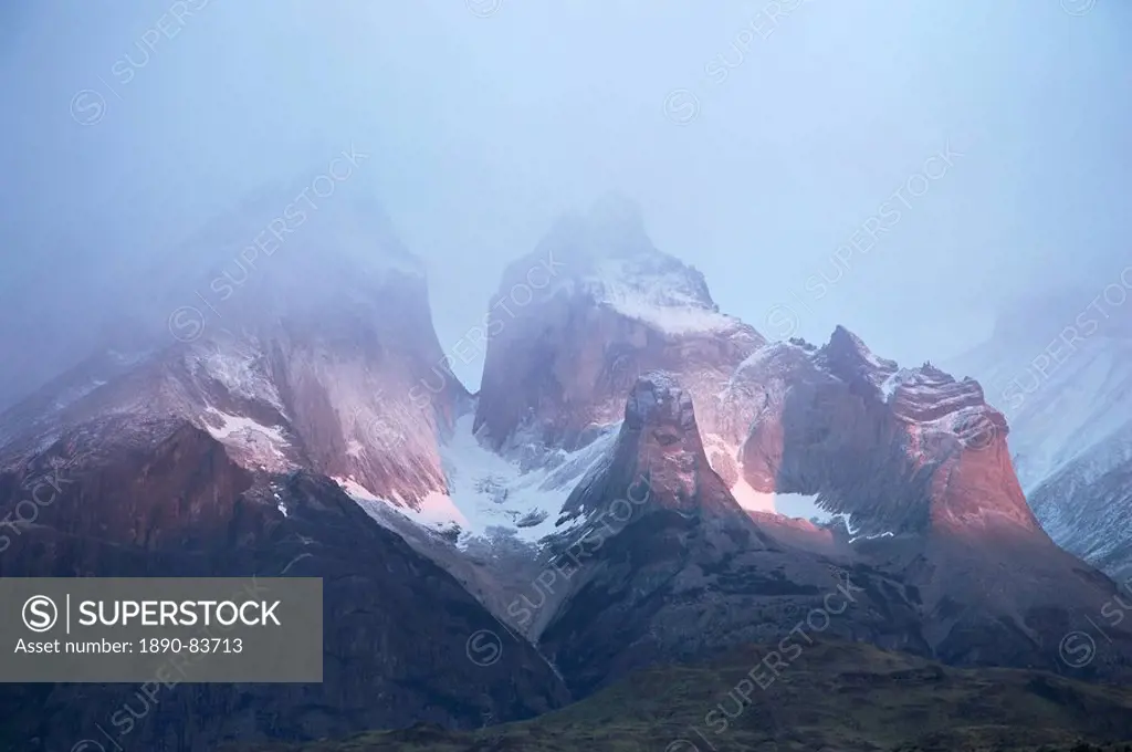Cuernos del Paine Horns of Paine, Torres del Paine National Park, Patagonia, Chile, South America