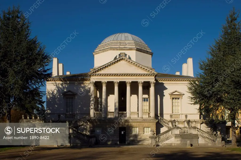 The neo_Palladian Chiswick House in West London, England, United Kingdom, Europe