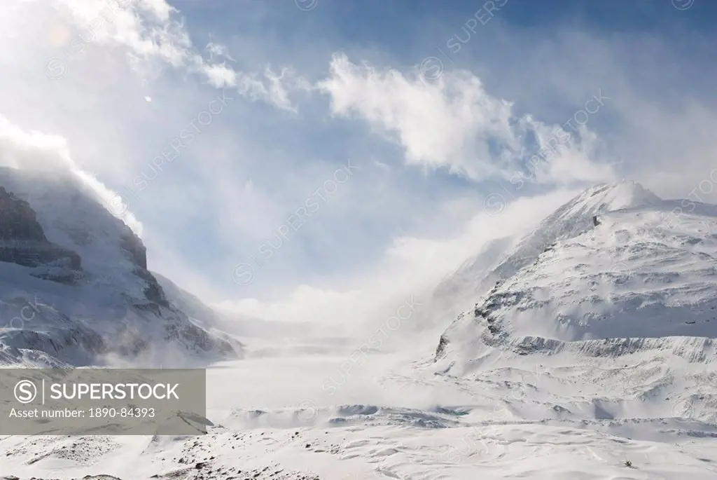 Columbia Icefield, Jasper National Park, UNESCO World Heritage Site, Rocky Mountains, Alberta, Canada, North America