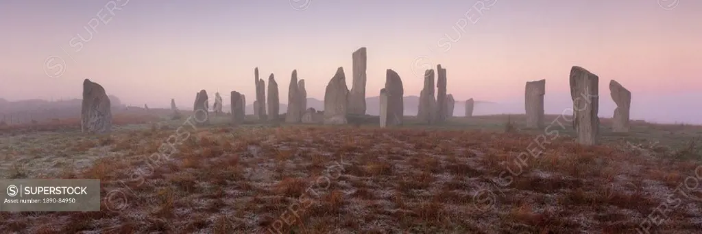 Ring of Brodgar, stone circle dating from between 2500 and 2000 BC, 27 out of 60 stones still standing, UNESCO World Heritage Site, Central Mainland, ...