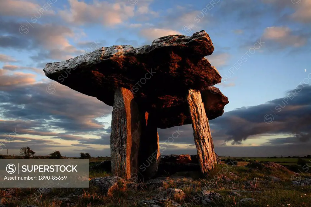 The Burren from Irish: Boireann, meaning _ great rock is a unique karst landscape in northwest County Clare, Ireland. The limestone area measures 300 ...