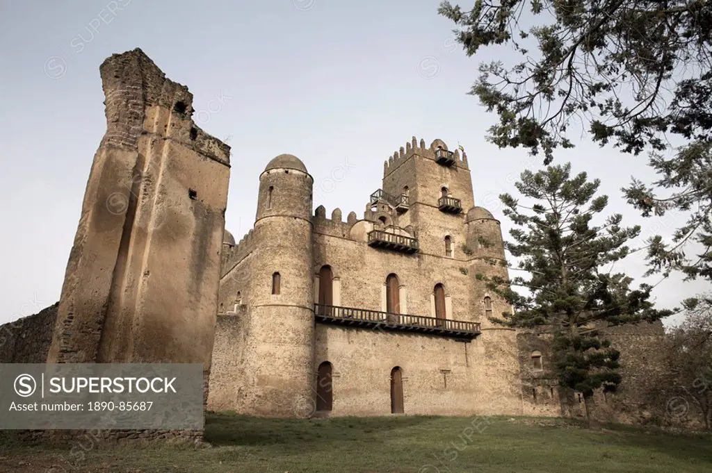 Fasiladas´ Palace, part of the Royal Enclosure, Gondar, UNESCO World Heritage Site, Ethiopia, Africa