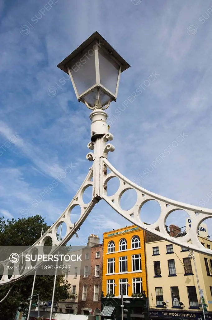Detail of Ha´penny Bridge, River Liffey, Dublin, Republic of Ireland, Europe