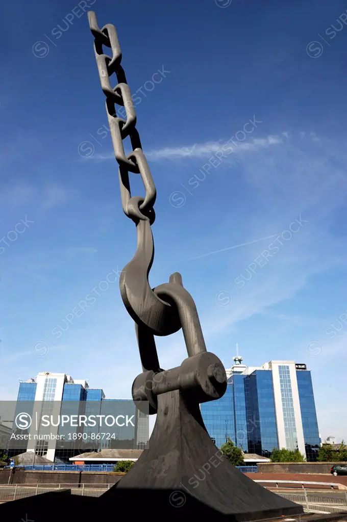 Sky Hook sculpture, Trafford Park, Manchester, England, United Kingdom, Europe