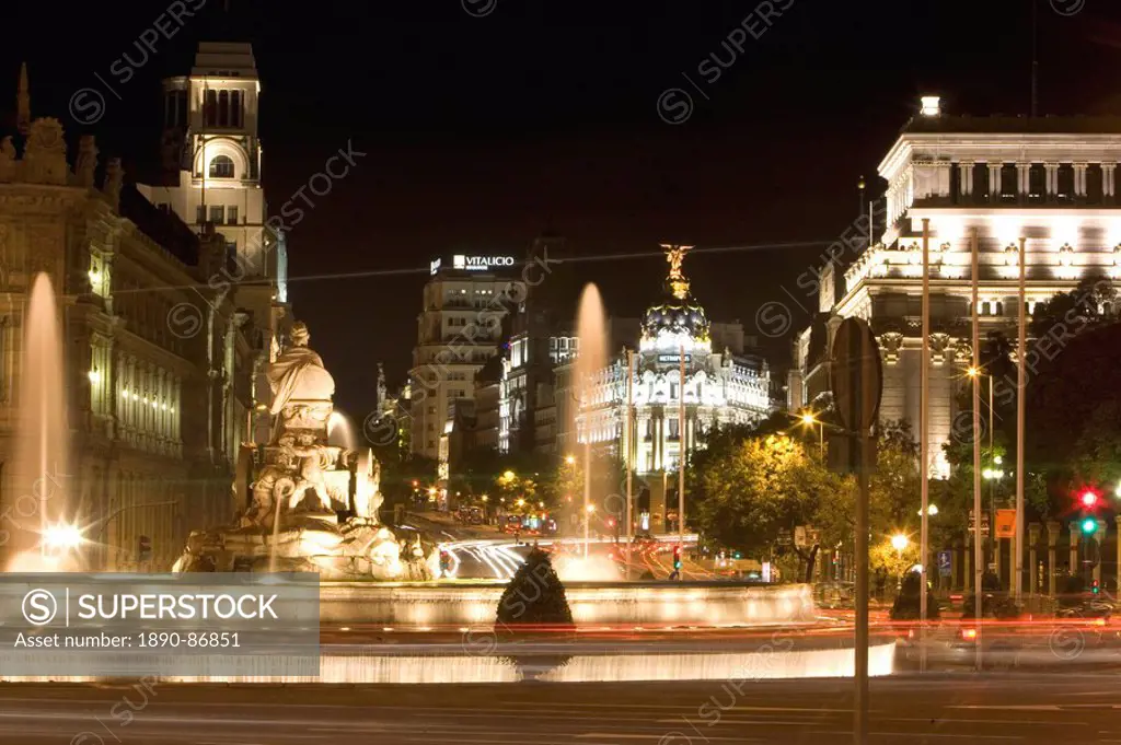 Cibeles Square Plaza de Cibeles, Madrid, Spain, Europe