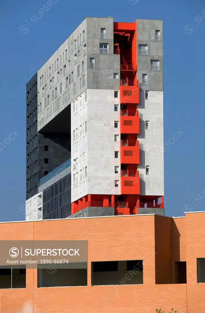 Apartments buiding by architect MVRDV, Sanchinarro, Madrid, Spain, Europe