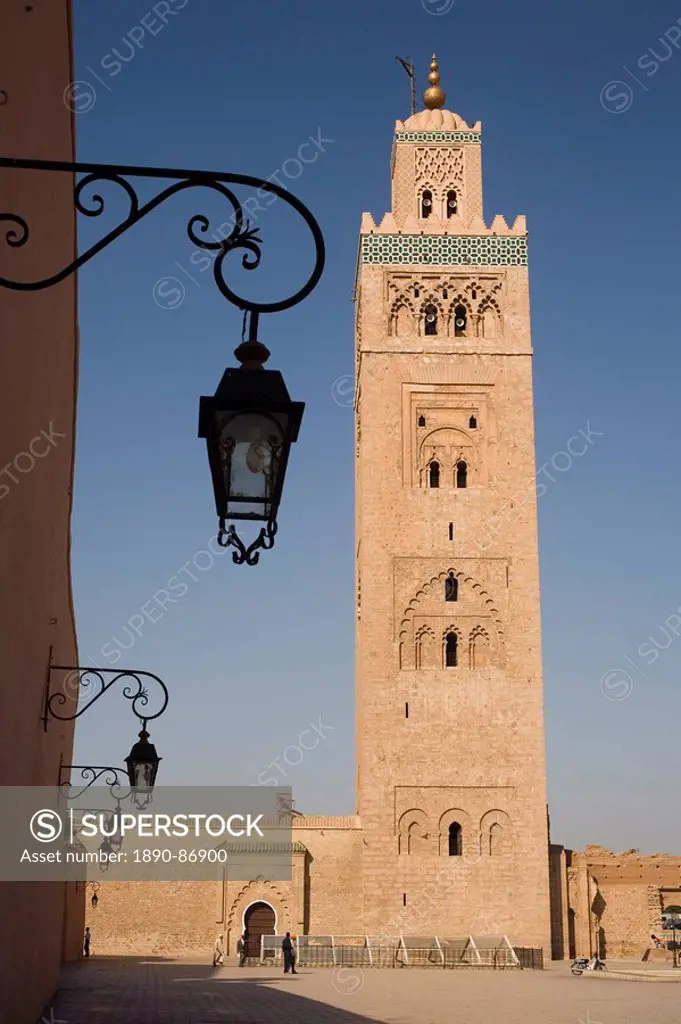 Koutoubia tower minaret, Marrakech, Morocco, North Africa, Africa