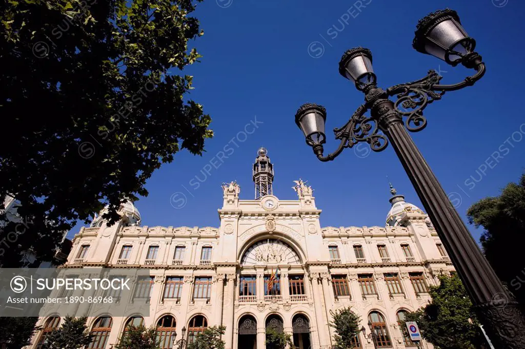 Post Office Building, Plaza del Ayuntamiento City Hall Square, Valencia, Spain, Europe