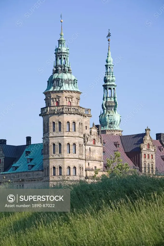 Kronborg castle, UNESCO World Heritage Site, Elsinore Helsingor, North Zealand, Denmark, Scandinavia, Europe
