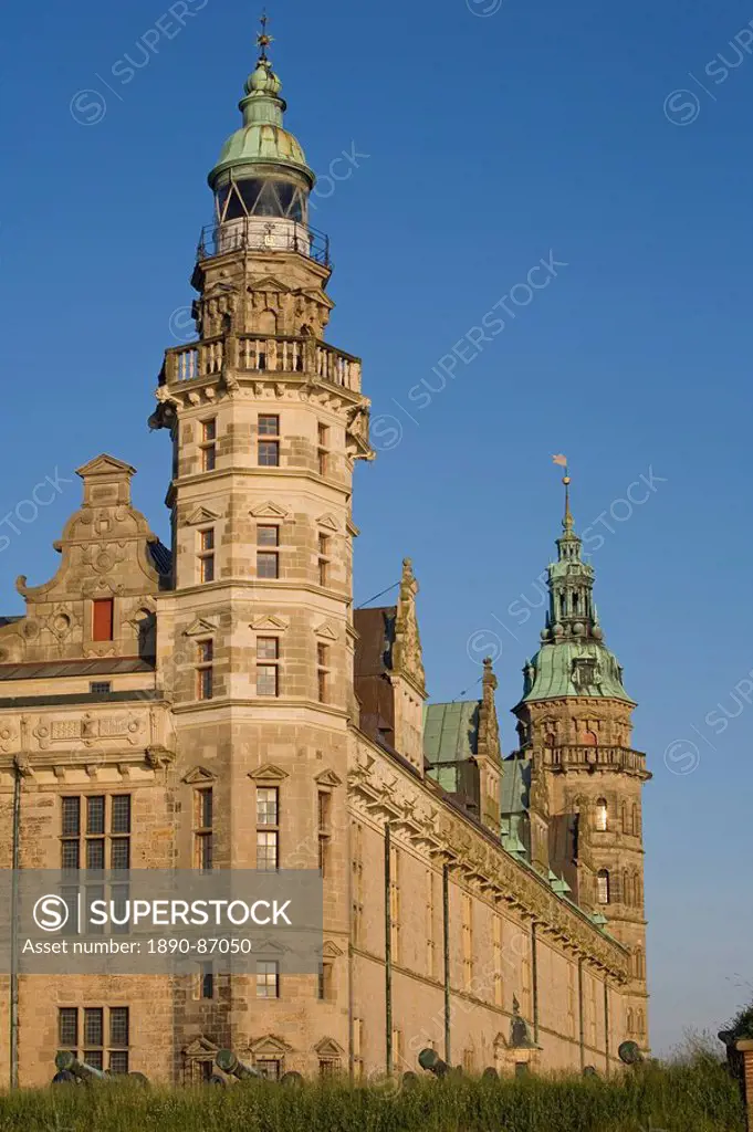 Kronborg castle, UNESCO World Heritage Site, Elsinore Helsingor, North Zealand, Denmark, Scandinavia, Europe