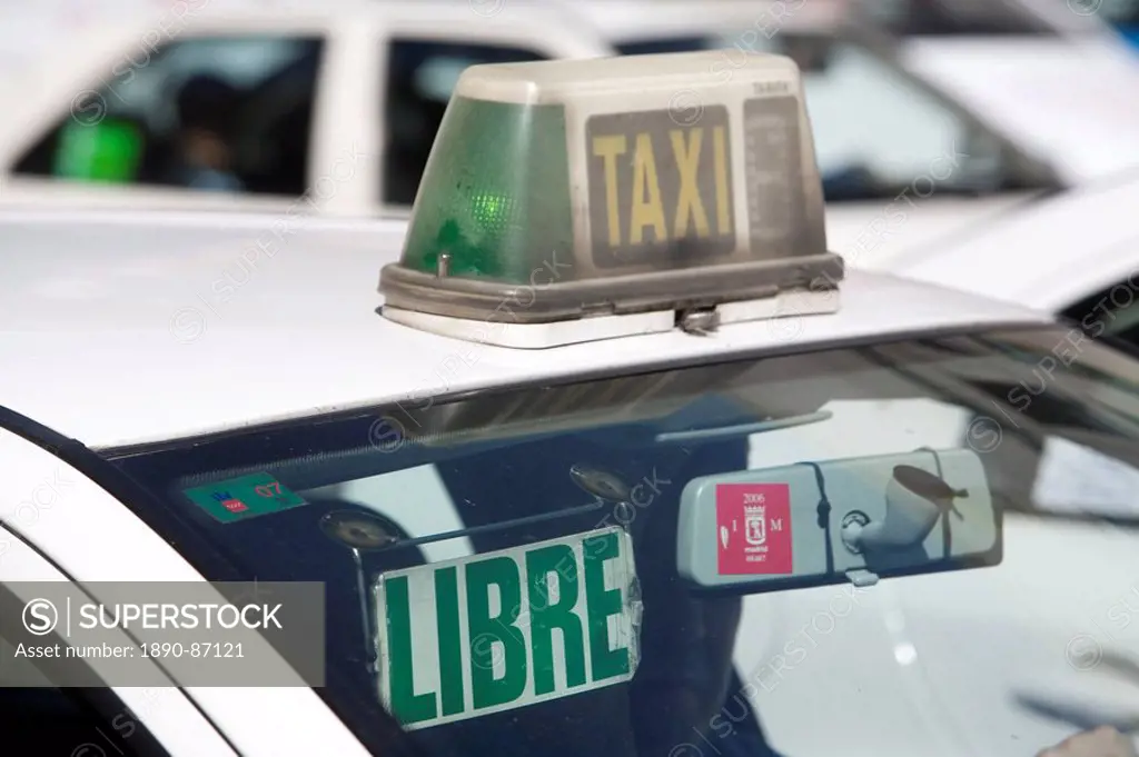 Taxi, Madrid, Spain, Europe