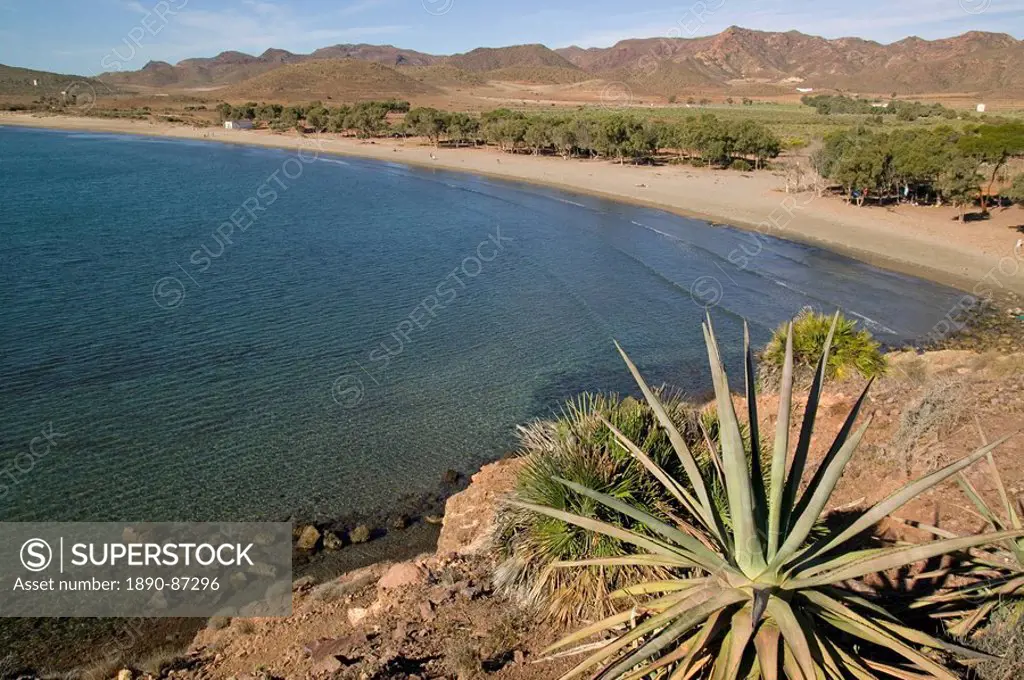 Genoveses Beach, Cabo de Gata, Almeria, Andalucia, Spain, Europe