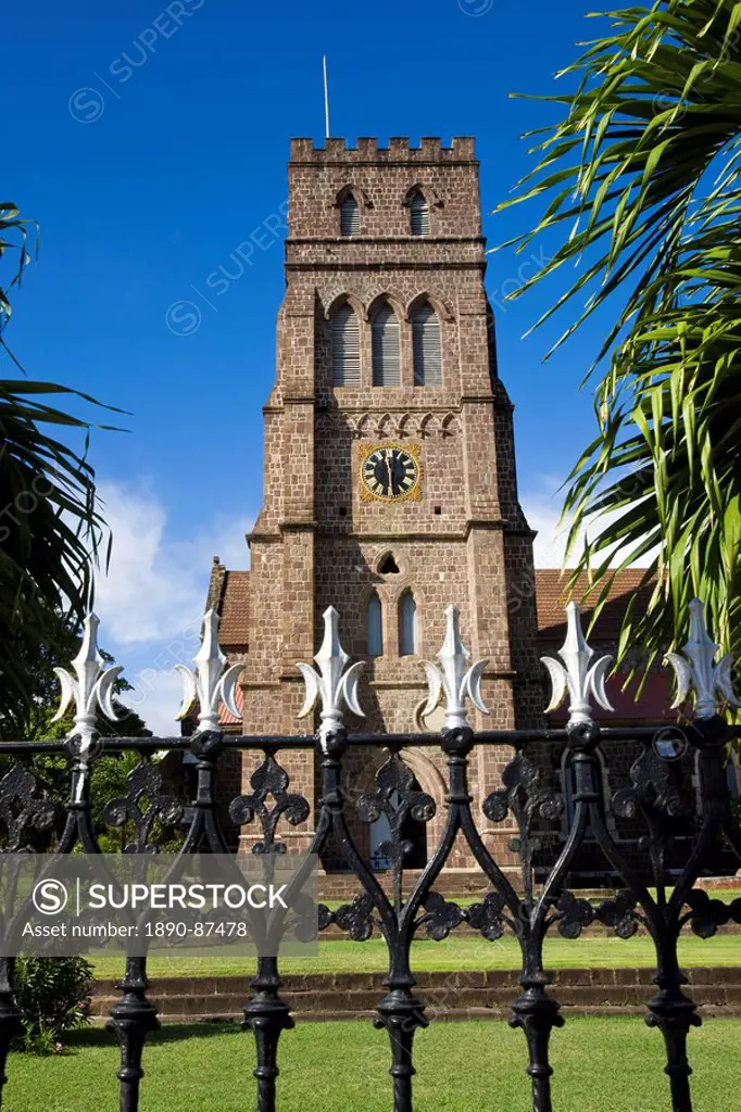 St. George´s Anglican Church, Basseterre, St. Kitts, Leeward Islands, West Indies, Caribbean, Central America