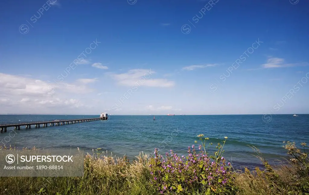 The Pier leading to Lifeboat Station, Bembridge, Isle of Wight, England, United Kingdom, Europe