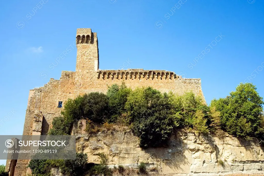 The Rocca Aldobrandesca, Sovana, Grosseto, Tuscany, Italy, Europe