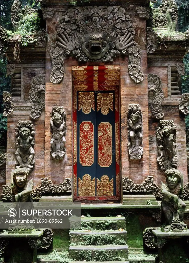 Gate at Monkey Forest Temple in Ubud, Bali, Indonesia, Southeast Asia, Asia