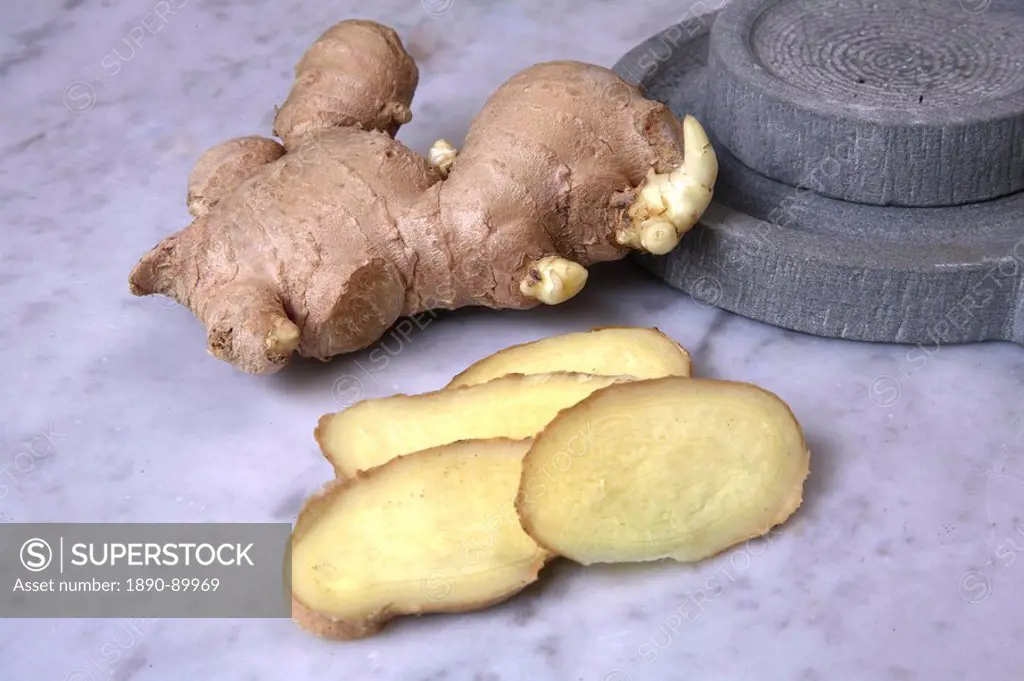 Ginger, used in cooking, spa and medicine for stomach complaints, nausea, rheumatism, colds, flu and poor circulation