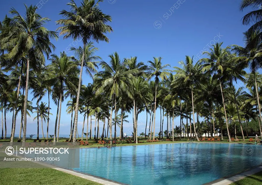 Pool at the Blue Hotel, Waduuwa, Sri Lanka, Asia
