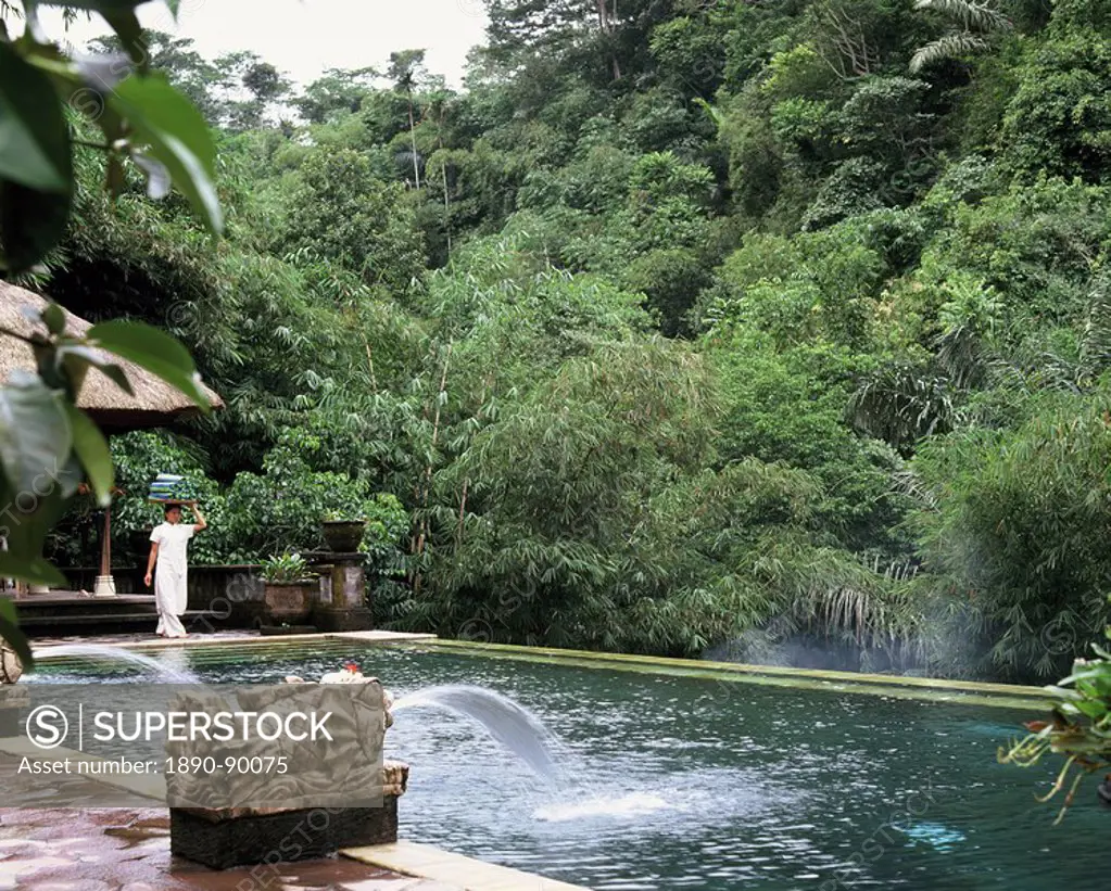 Pool at Bagus Jati in Ubud, Bali, Indonesia, Southeast Asia, Asia