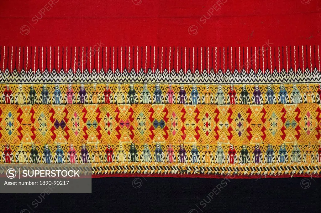 Double_hook patterned textile of Chom Thong, Dhara Dehvi collection, Chiang Mai, Thailand, Southeast Asia, Asia