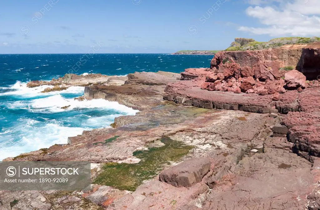Rugged coastline of southeast Australia and Tasman Sea, part of the Pacific Ocean, Ben Boyd National Park, New South Wales, Australia, Pacific