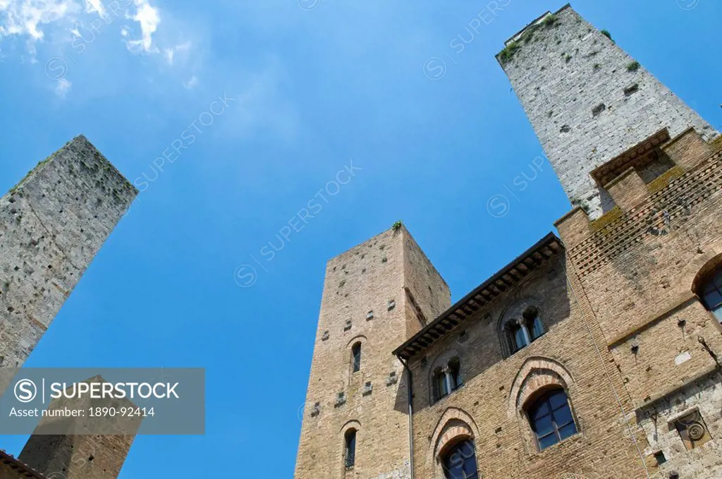 Towers of San Gimignano, UNESCO World Heritage Site, San Gimignano, Tuscany, Italy, Europe
