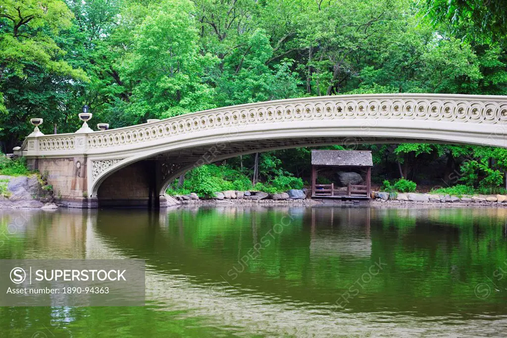 Bow Bridge, Central Park, Manhattan, New York City, New York, United States of America, North America