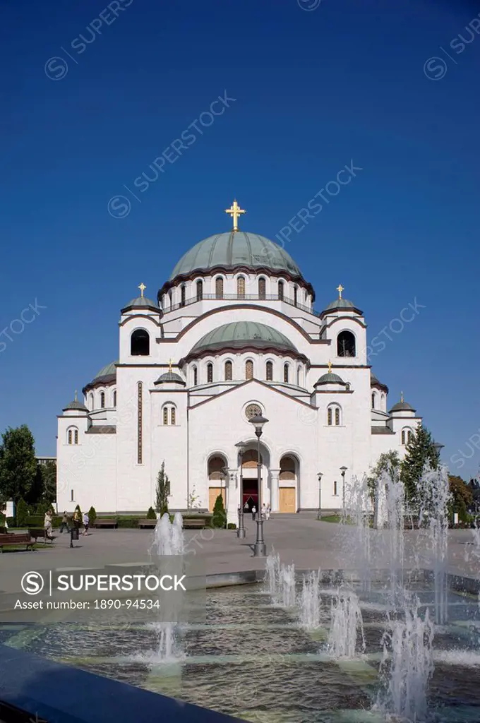 St. Sava Cathedral, the largest Orthodox cathedral in the world, Belgrade, Serbia, Europe