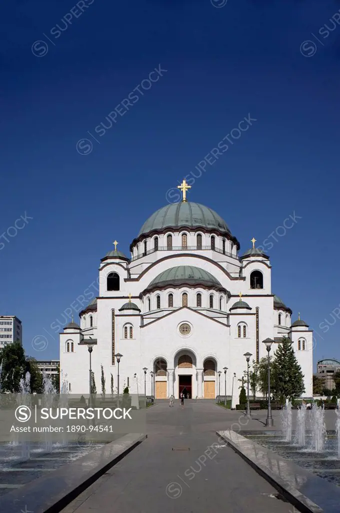 St. Sava Cathedral, the largest Orthodox cathedral in the world, Belgrade, Serbia, Europe