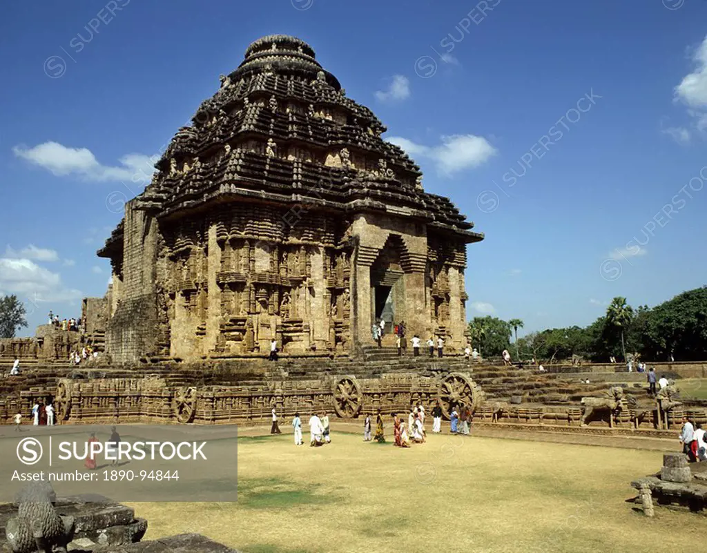 The Sun Temple dating from the 13th century, Konarak, UNESCO World Heritage Site, Orissa, India, Asia
