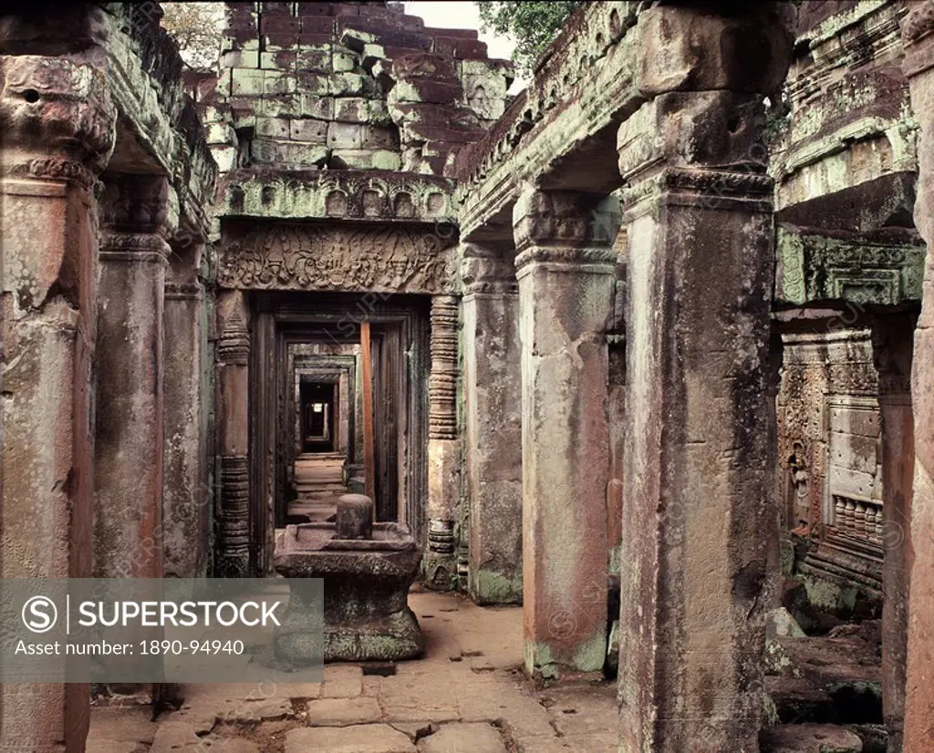 Preah Khan, dating from the late 12th century, Angkor, UNESCO World Heritage Site, Cambodia, Indochina, Southeast Asia, Asia