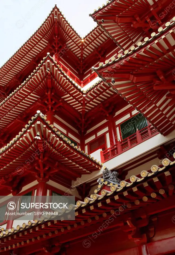 The Buddha Tooth Relic temple, Singapore, Southeast Asia, Asia
