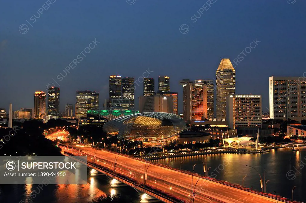 View of Esplanade, Singapore, Southeast Asia, Asia