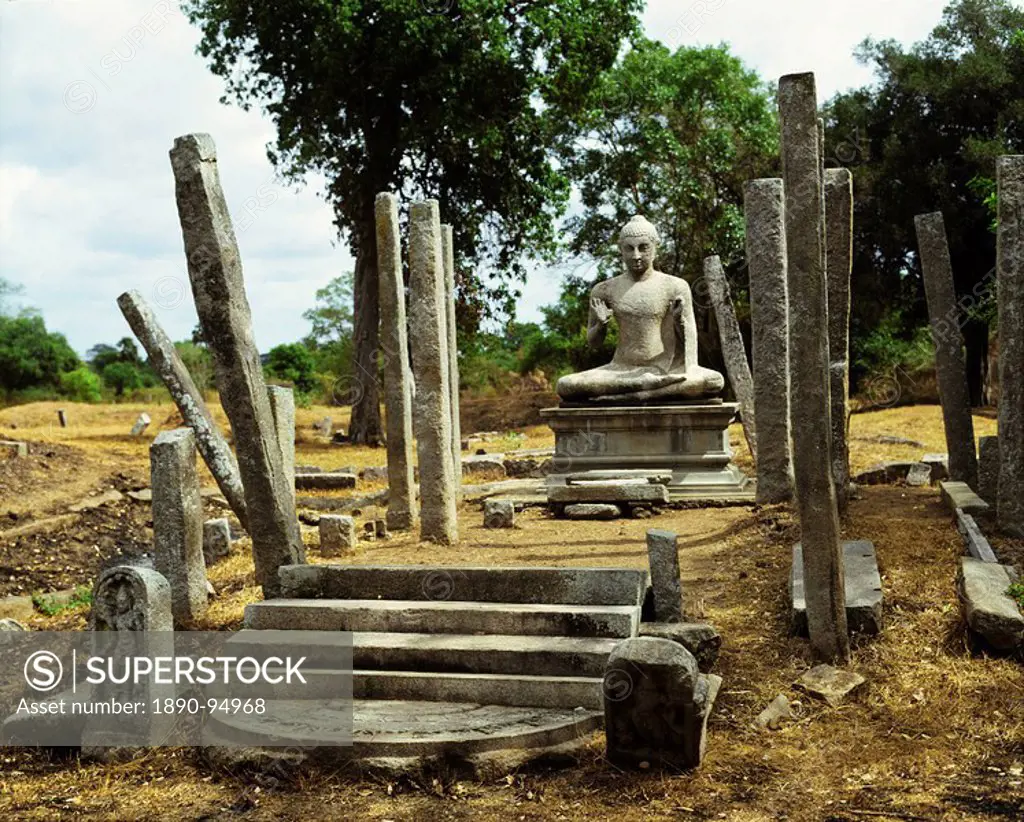 Asokarama at Pankuliya, Anuradhapura, Sri Lanka, Asia