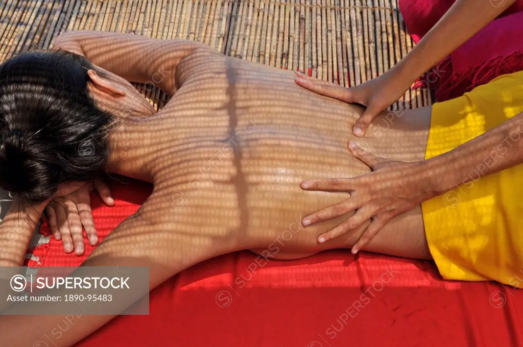 Oil massage at spa, Southeast Asia, Asia