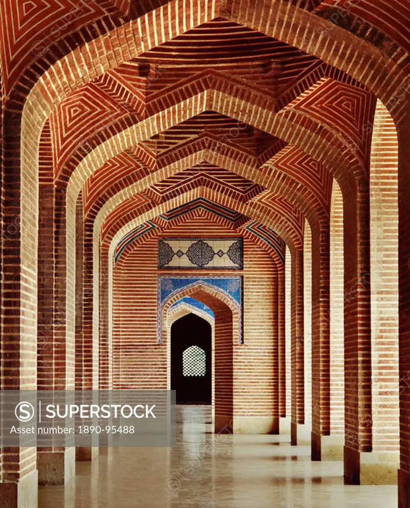 Shah Jehan´s Mosque, dating from the early 17th century, Thatta, Pakistan, Asia