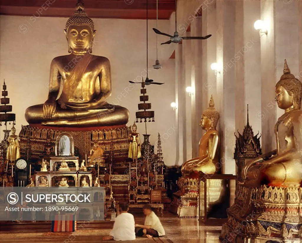 Wat Mahathat in Bangkok, Thailand, Southeast Asia, Asia,