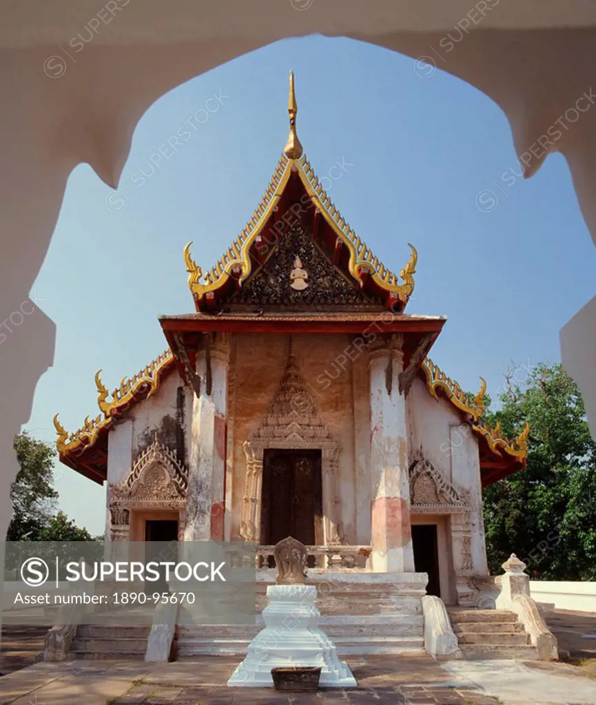 The Ubasot of Wat Salapoon, Ayutthaya, Thailand, Southeast Asia, Asia