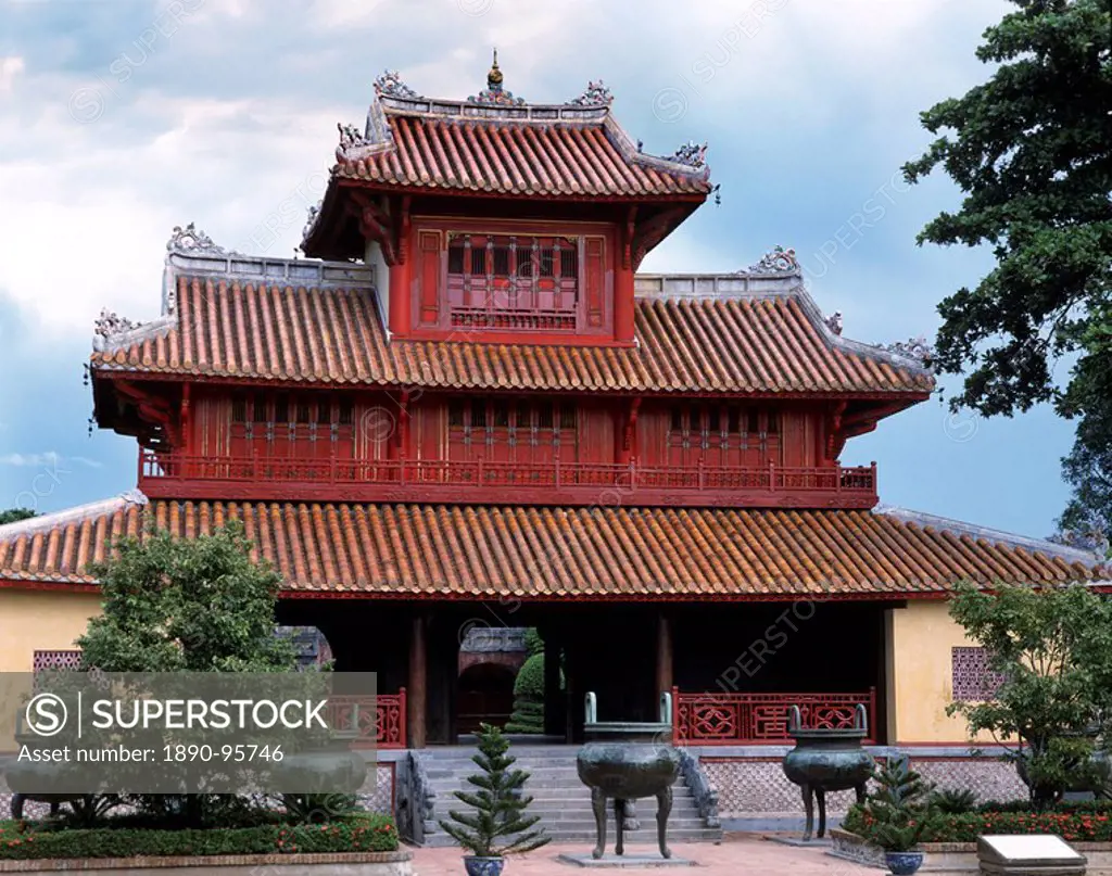 Hien Lam, the Pavilion of the Glorious Coming, The Citadel at Hue, Vietnam, Indochina, Southeast Asia, Asia