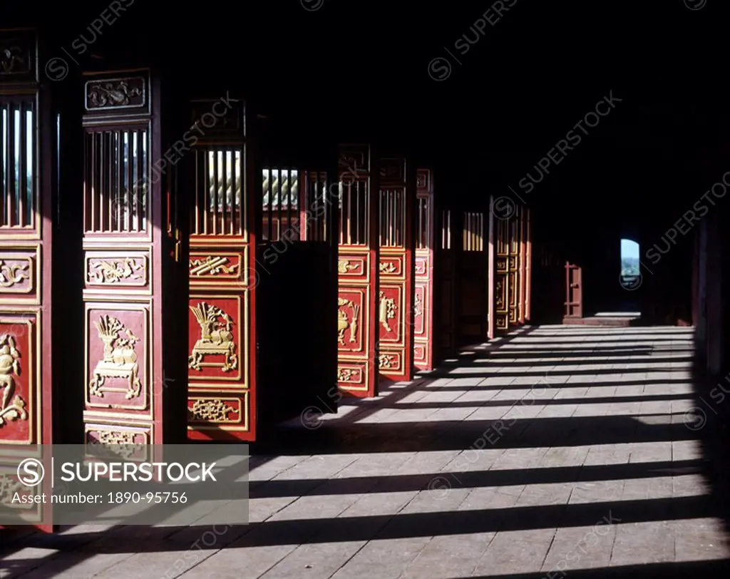 The Throne Hall, The Citadel at Hue, Vietnam, Indochina, Southeast Asia, Asia