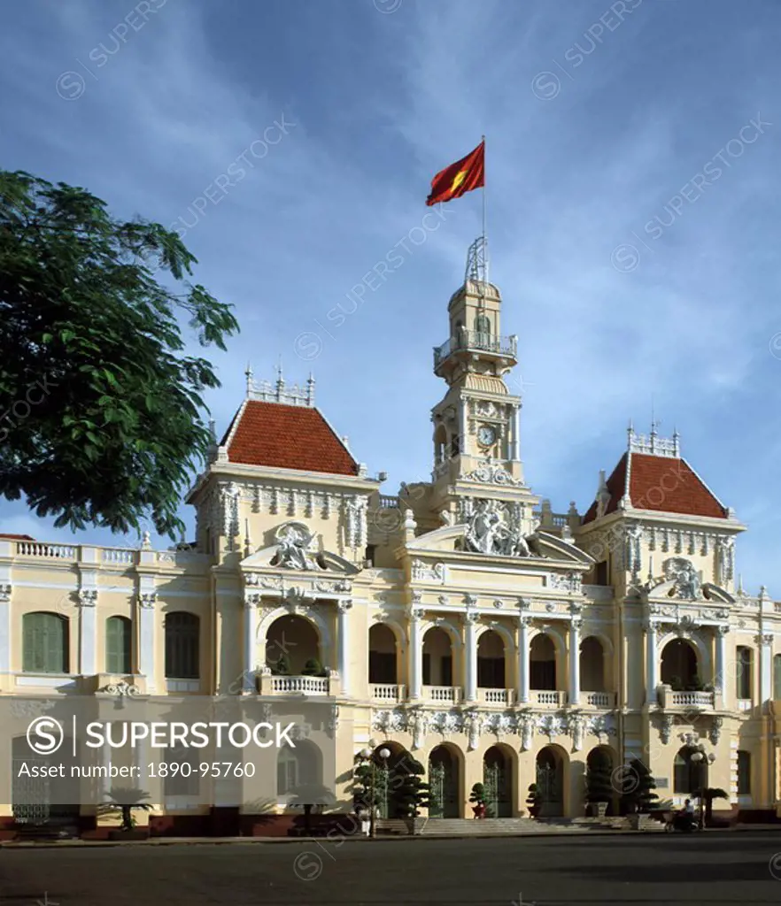 City Hall, Saigon, Vietnam, Indochina, Southeast Asia, Asia