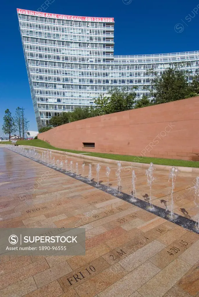 Chavasso Park, development near Liverpool One shopping centre, Liverpool, Merseyside, England, United Kingdom, Europe