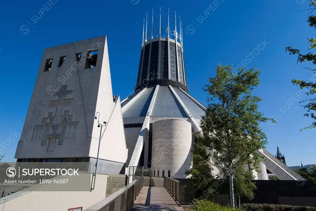 The Catholic Liverpool Metropolitan Cathedral, Liverpool, Merseyside, England, United Kingdon, Europe
