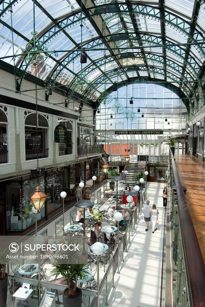 Wayfarer´s Victorian shopping arcade, Southport, Merseyside, England, United Kingdom, Europe