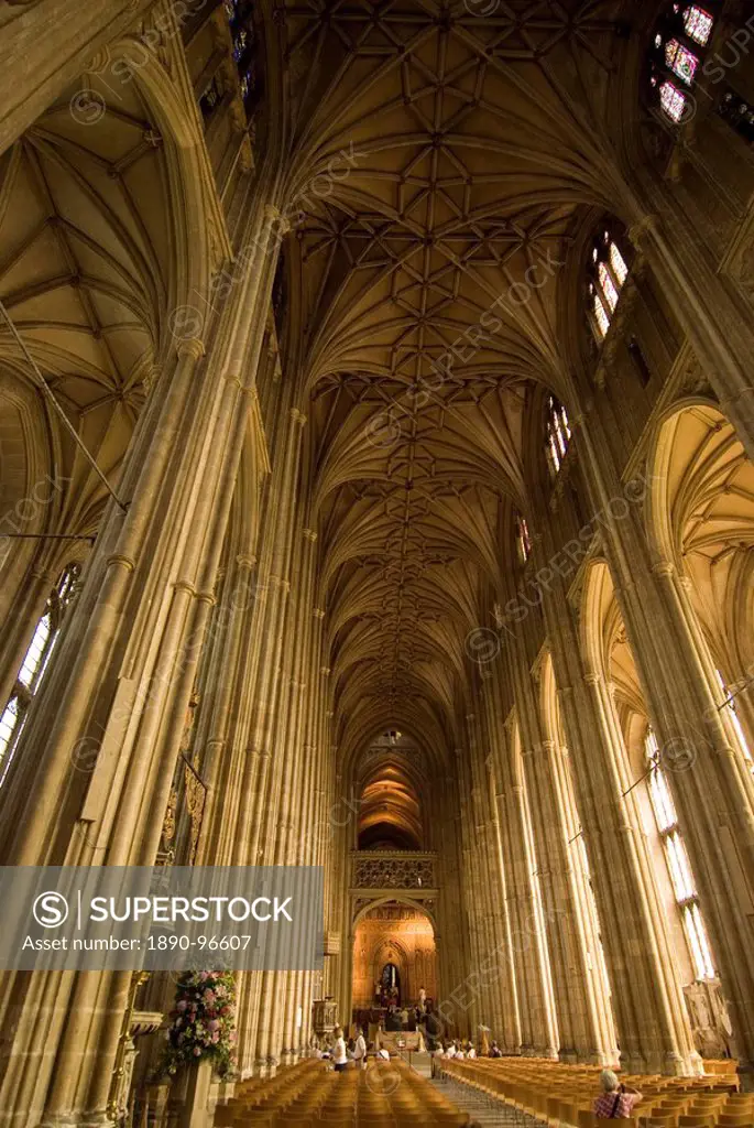 Interior, Canterbury Cathedral, UNESCO World Heritage Site, Canterbury, Kent, England, United Kingdom, Europe