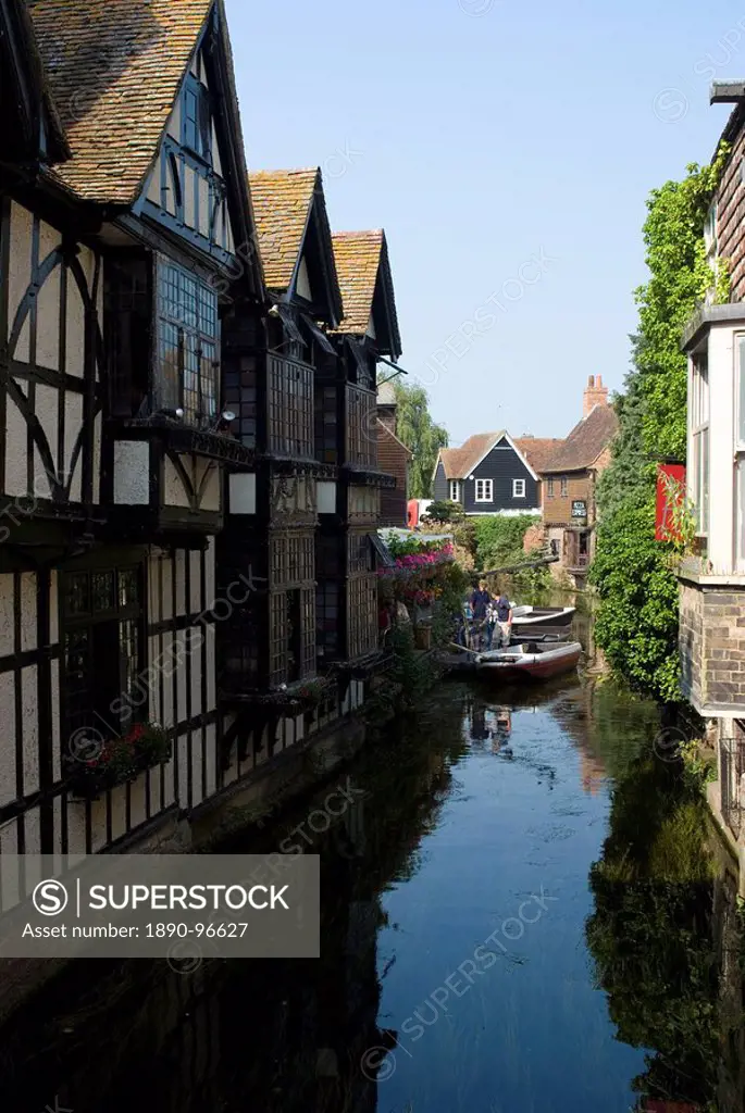The Weaver´s House on the River Stour, Canterbury, Kent, England, United Kingdom, Europe