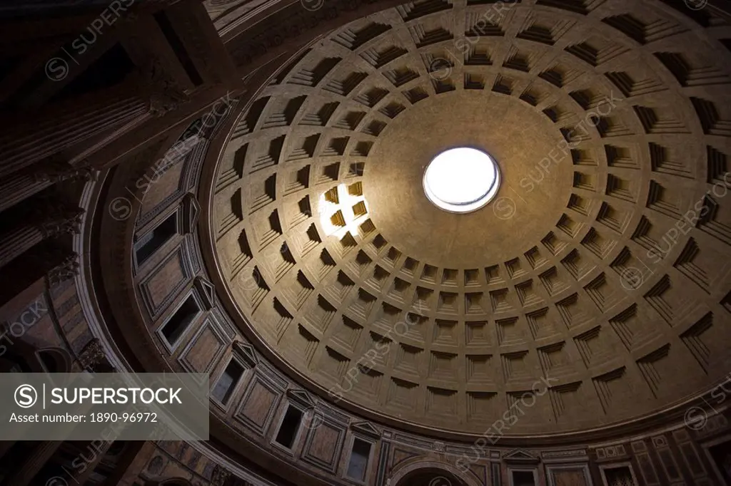 Interior, Pantheon, Rome, Lazio, Italy, Europe
