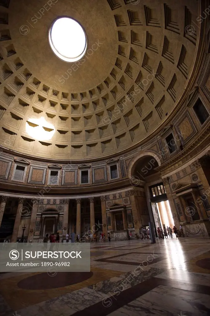 Interior, Pantheon, Rome, Lazio, Italy, Europe